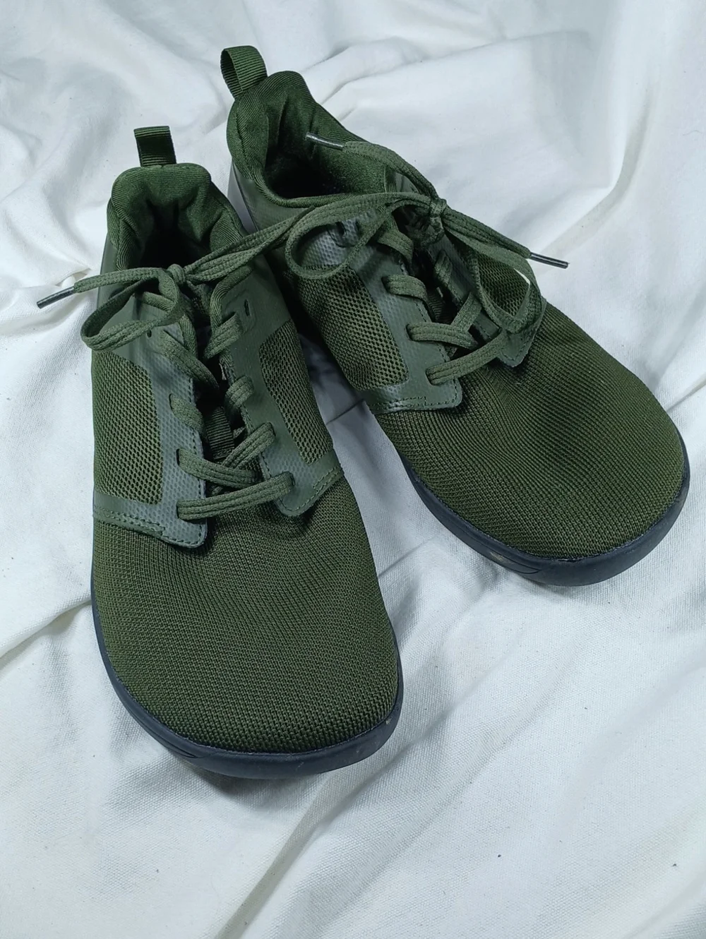 Joomra Men's Olive Green Lightweight Barefoot Mesh Sneakers